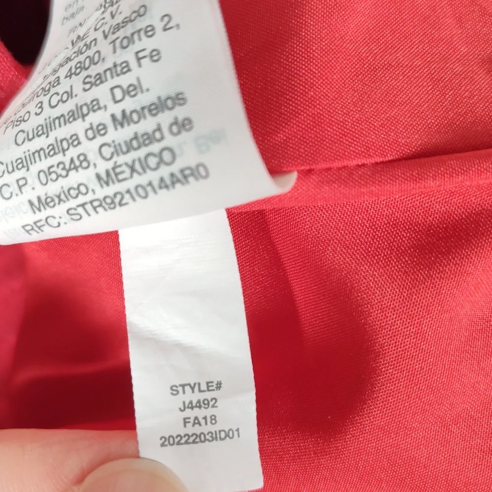 J. Crew Sidewalk paperbag bright red mini‎ skirt 4